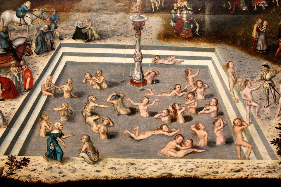 Cranach il vecchio, la fontana della giovinezza, 1546, 04