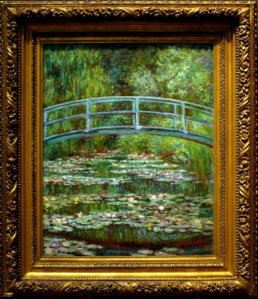 Bridge over a Pond of Water Lilies