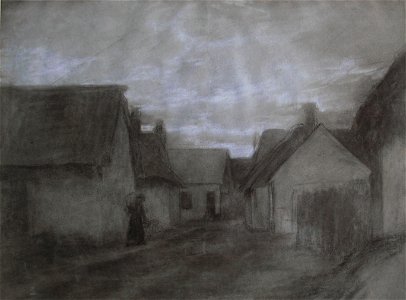 Cottage in Normandy by Félix Resurrección Hidalgo