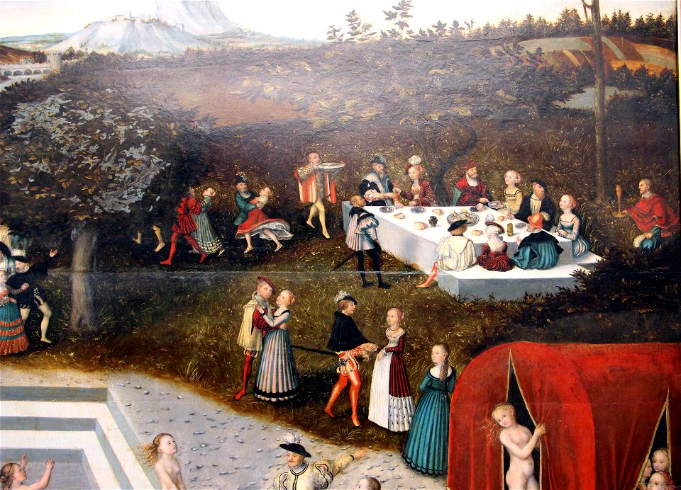 Cranach il vecchio, la fontana della giovinezza, 1546, 05