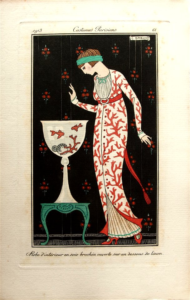 Costumes Parisiens No.61 George Barbier, 1913