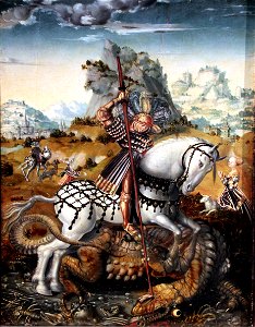 1512 Meister des Döbelner Hochaltars Hl. Georg zu Pferde anagoria