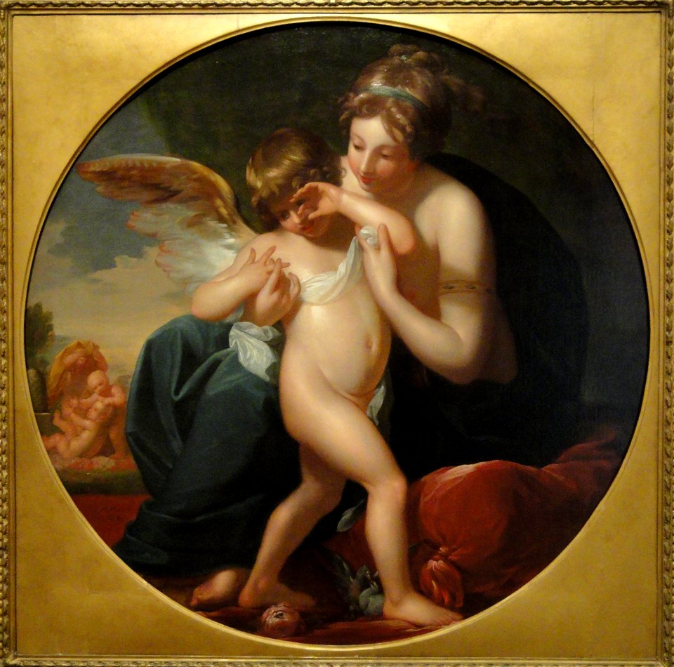 Cupid, Stung by a Bee, is Cherished by his Mother, by Benjamin West, c. 1744 - Corcoran Gallery of Art - DSC01093