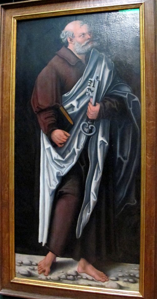 Cranach il vecchio, san pietro, 1530-1550 ca.