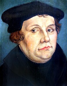 1570 Cranach d.J. Portrait Martin Luther anagoria. Free illustration for personal and commercial use.