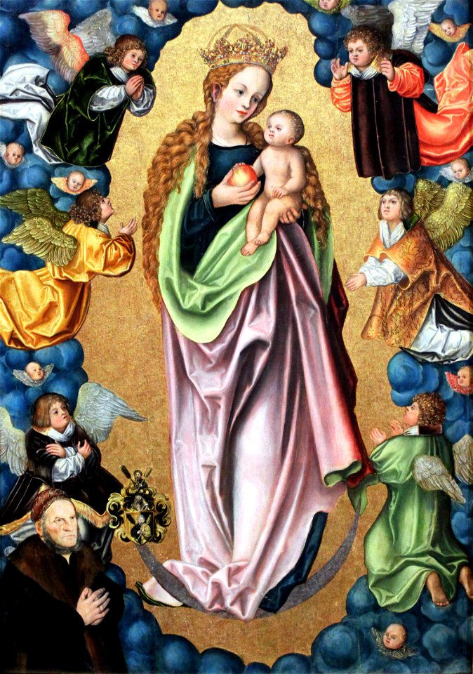 1523 Cranach d.Ä. Madonna auf der Mondsichel anagoria