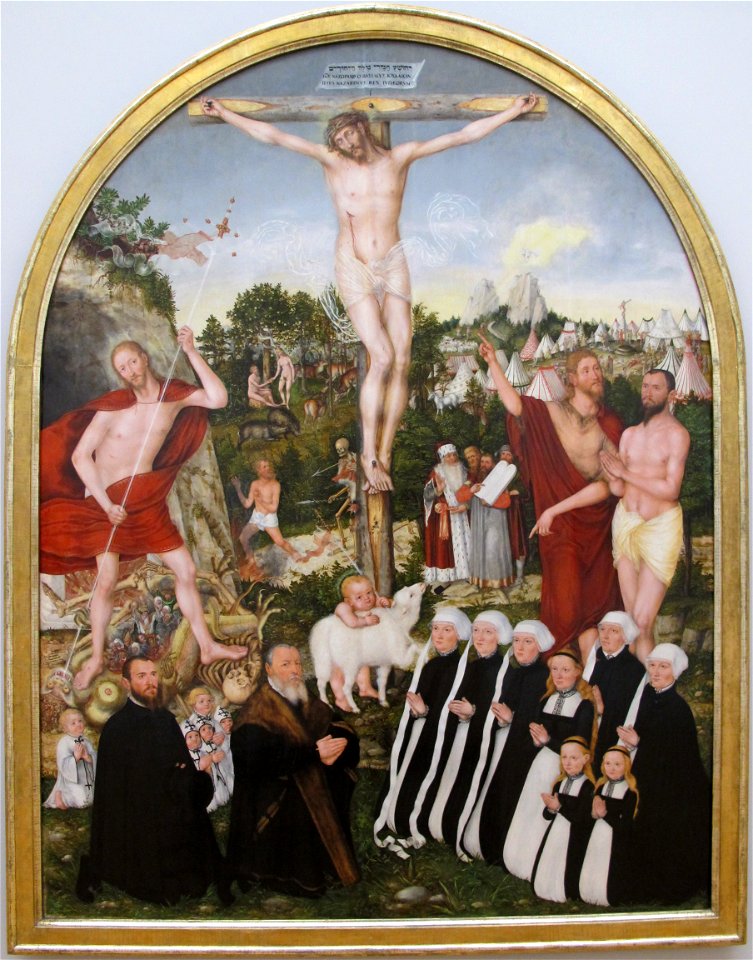 Cranach il giovane, allegoria della redenzione, 1557 01