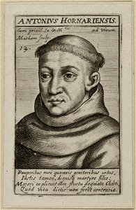 De heilige Antonius van Hoornaar Antonius Hornariensis. NL-HlmNHA 1477 53010732