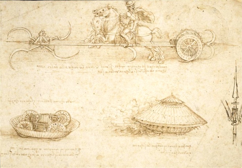 Da Vinci Scythed Chariot and Armoured Tank