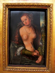 Cranach il giovane (bottega), lucrezia
