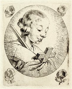 De heilige Catharina van Alexandrië met haar lijdenswerktuigen, het wiel en zwaard. NL-HlmNHA 1477 53010331