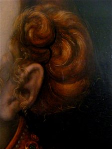 Cranach, Lucas d.J. - Lucretia - Detail hair