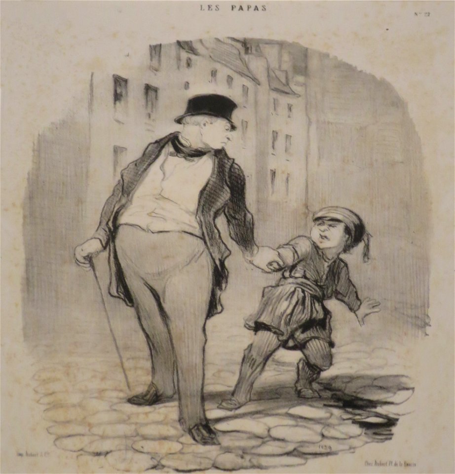 '-Si tu ne viens pas plus vite que ça...' by Honoré Daumier, HMA 11887