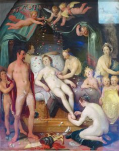 'Mars and Venus' by Cornelis Cornelisz. van Haarlem, Norton Simon Museum