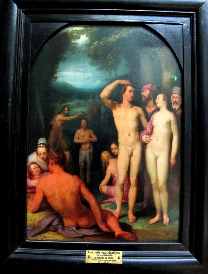 Cornelisz. van haarlem, battesimo di cristo, 1600-1602 ca. 01