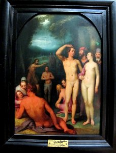 Cornelisz. van haarlem, battesimo di cristo, 1600-1602 ca. 01
