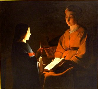 D'après Georges de La Tour - L'éducation de la Vierge