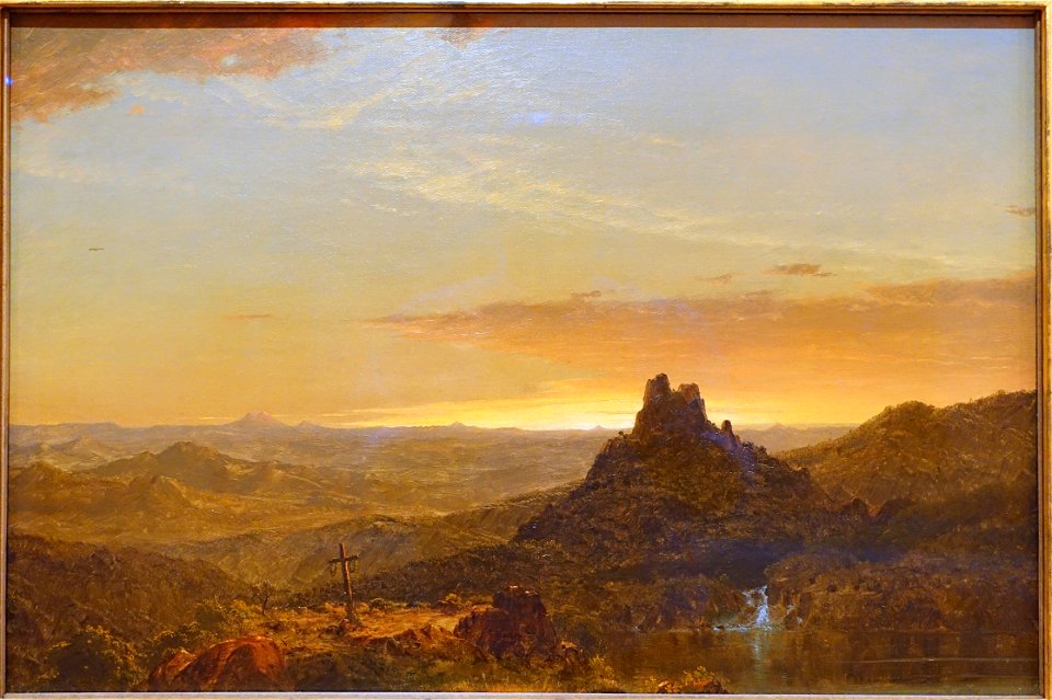 Cross in the Wilderness by Frederic Edwin Church, 1857 AD, oil on canvas - Museo Nacional Centro de Arte Reina Sofía - DSC08680