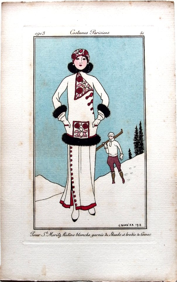 Costumes Parisiens No.51 George Barbier, 1913