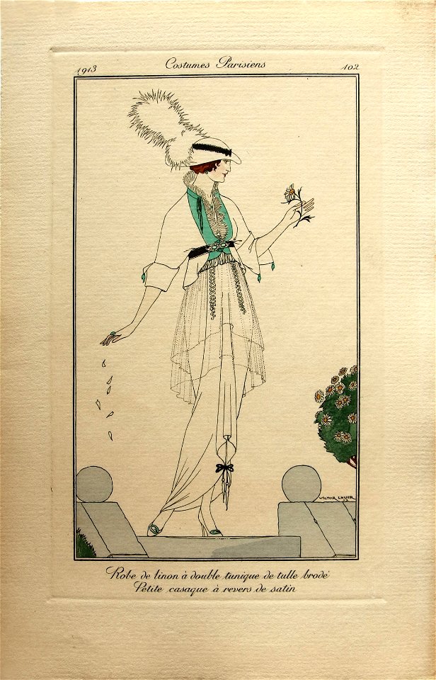 Costumes Parisiens No.102 Victor Lhuer, 1913