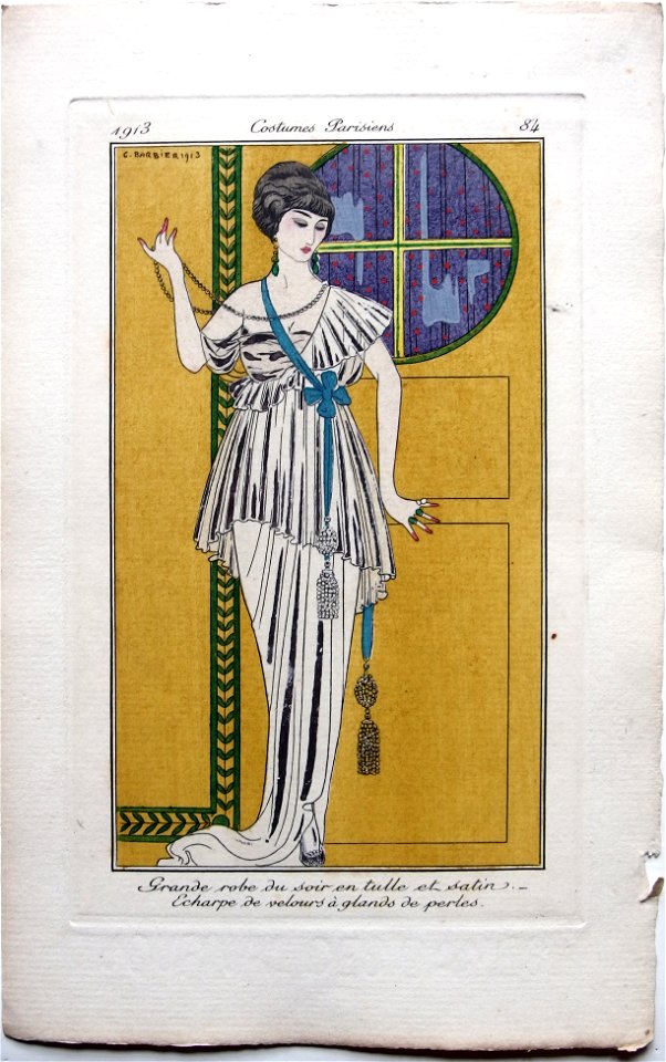 Costumes Parisiens No.84 George Barbier, 1913