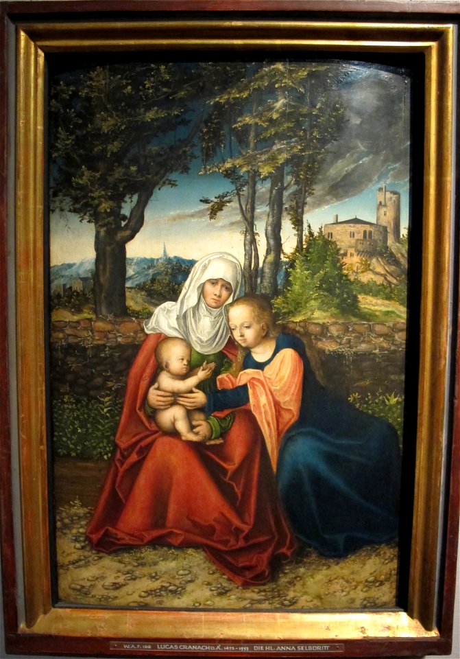 Cranach il vecchio, sant'anna metterza, 1516 ca