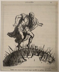 'Galilée très-surpris du nouvel...' by Honoré Daumier, HMA 11873