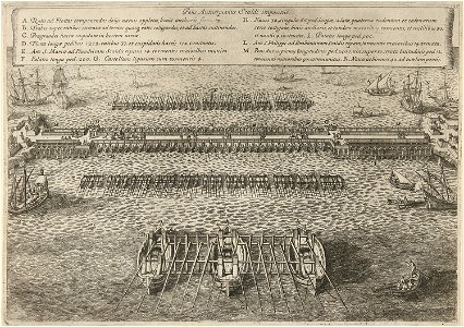 De schipbrug aangelegd door de hertog van Parma 2