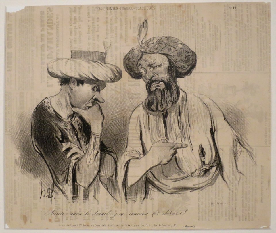 'Hourre dans le serial' by Honoré Daumier, HMA 11876