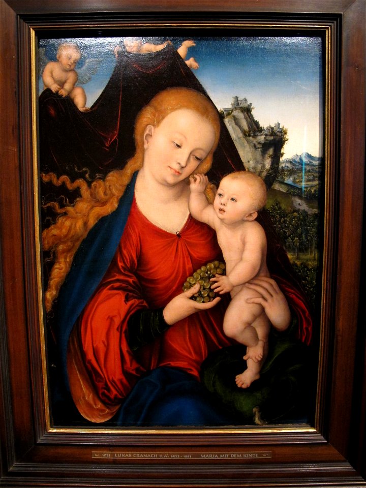 Cranach il vecchio, madonna col bambino, 1525