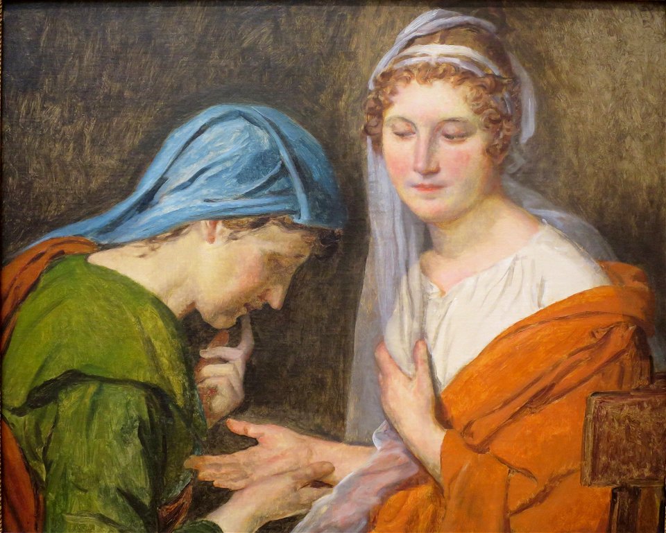 The Fortune Teller by Jacques-Louis David, California Palace of the Legion of Honor. Free illustration for personal and commercial use.