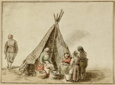 De pannenkoekenbakster. NL-HlmNHA 1477 53012043