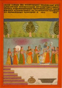 'Vasant Ragini of the Dipak Raga' by Chetan Das, 1746, Honolulu Museum of Art