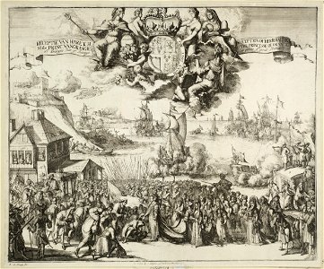 De aankomst van Mary Stuart, koningin van Engeland, op het strand van Margate, 20 februari 1689. NL-HlmNHA 53009116