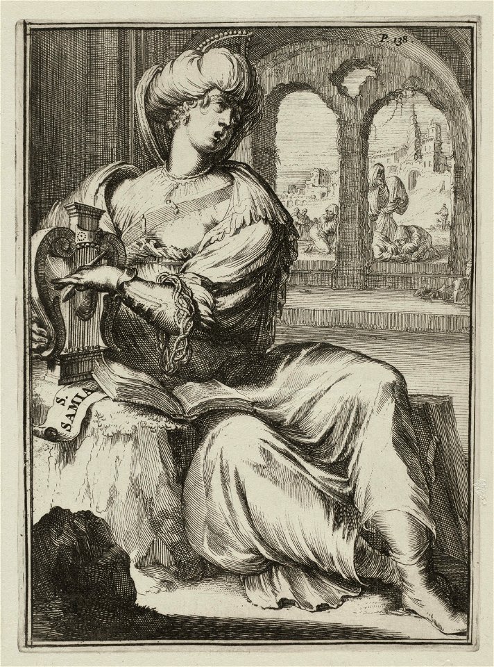 De Sibille van Samos Sibylle Samia. NL-HlmNHA 53008840