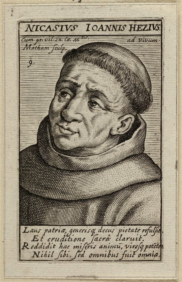 De heilige Nicasius van Heeze Nicasius Ioannis Hezius. NL-HlmNHA 1477 53010728