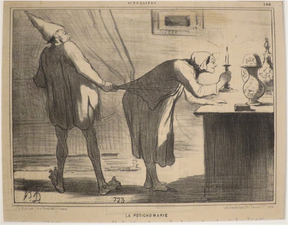 'La Potichomanie' by Honoré Daumier, HMA 13511