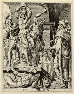De geseling van Christus (Matheus 2726 Marcus 1515 Johannes 191). NL-HlmNHA 1477 53008617