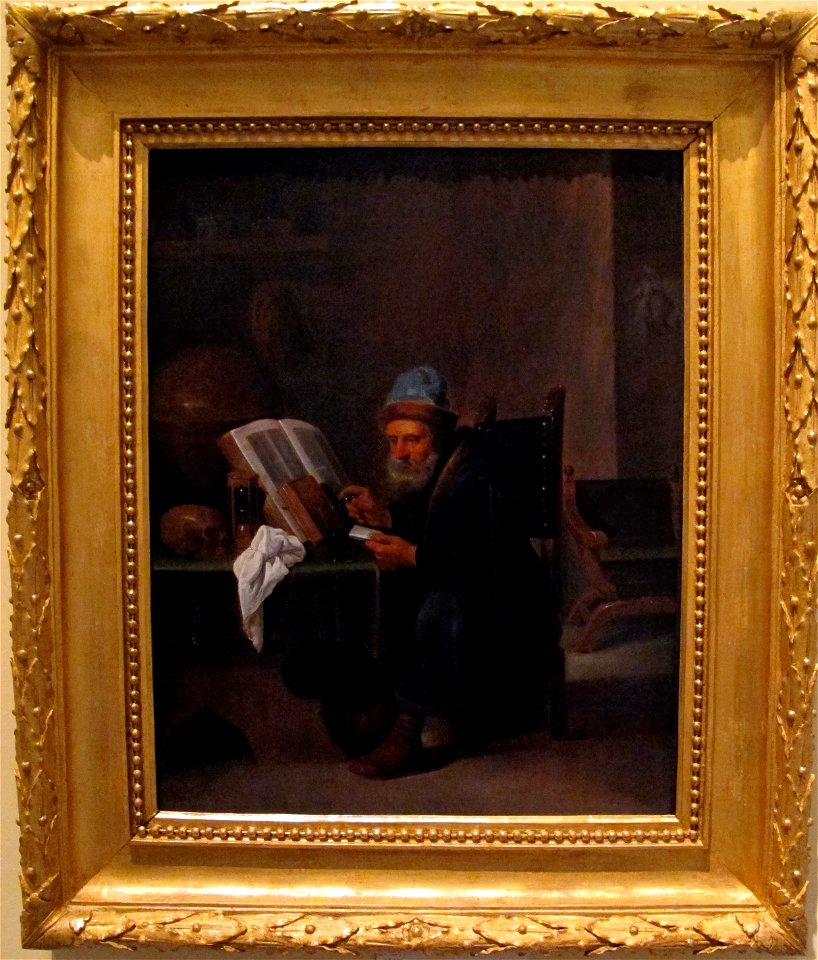 David riyckaert, ritratto di vecchio filosofo detto l'alchimista, 01