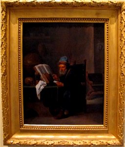 David riyckaert, ritratto di vecchio filosofo detto l'alchimista, 01