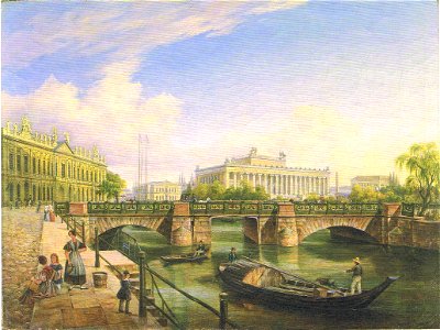 Die Schloßbrücke mit dem Zeughaus und dem Museum in Berlin-DE120