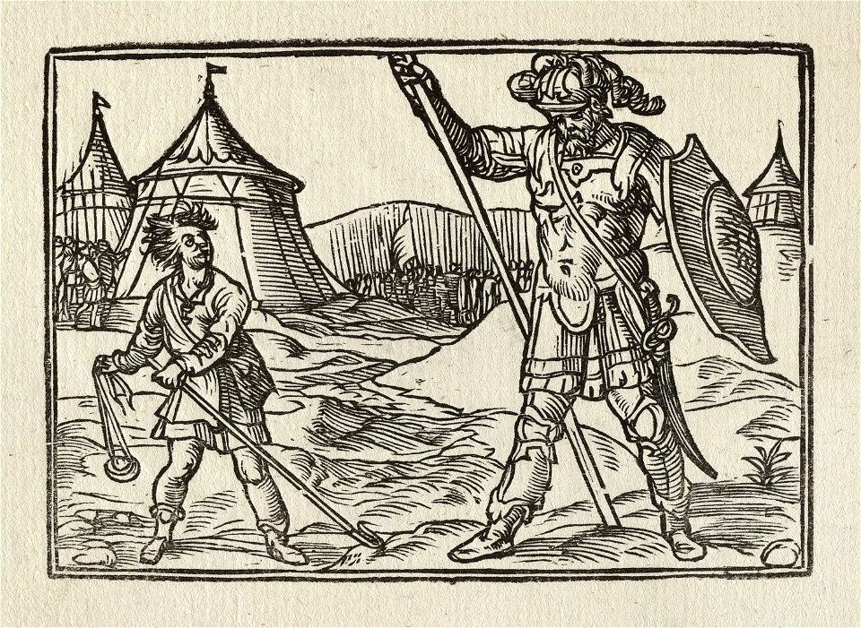 David en Goliath. NL-HlmNHA 1477 53010149