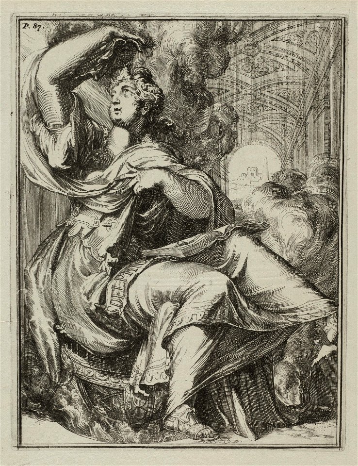 De Sibille van Delphi Sibylle Delphica. NL-HlmNHA 53008837