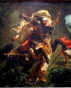 Eugène delacroix, caccia alla tigre, 1854, 02