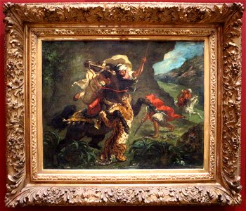 Eugène delacroix, caccia alla tigre, 1854, 01
