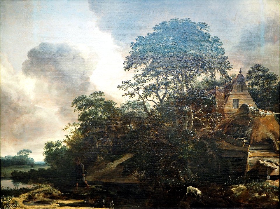 Decker C. G. Farmhouse Sheltered by Trees@Kunsthalle Hamburg