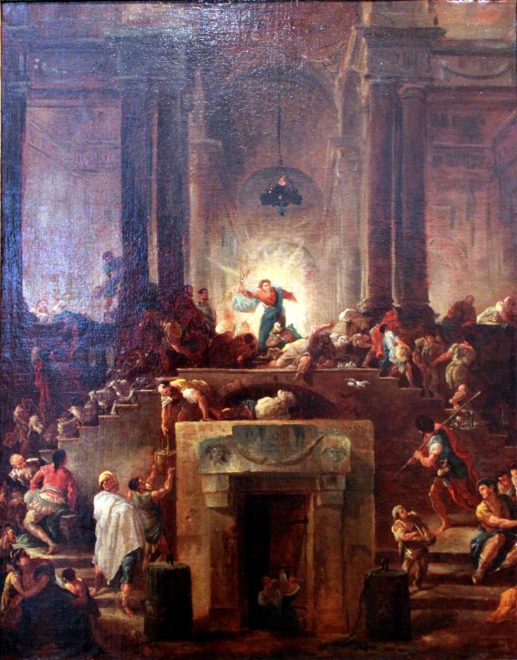 1760 Robert Christ expulses money changers anagoria