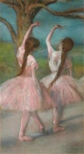 'Dancers in Pink' by Edgar Degas, pastel, Norton Simon Museum