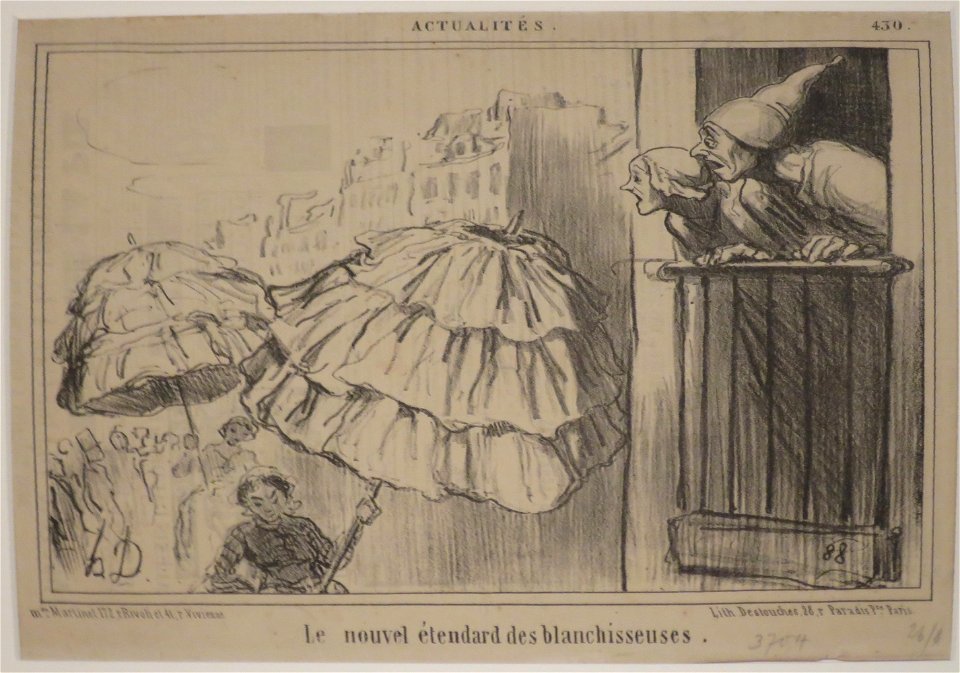 'Le nouvel étendard des blanchisseuses' by Honoré Daumier, HMA 13513