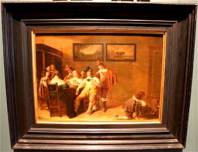 Dirck hals, giocatori di carte, 1645 circa (haarlem)